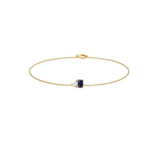 Diamond link bracelet