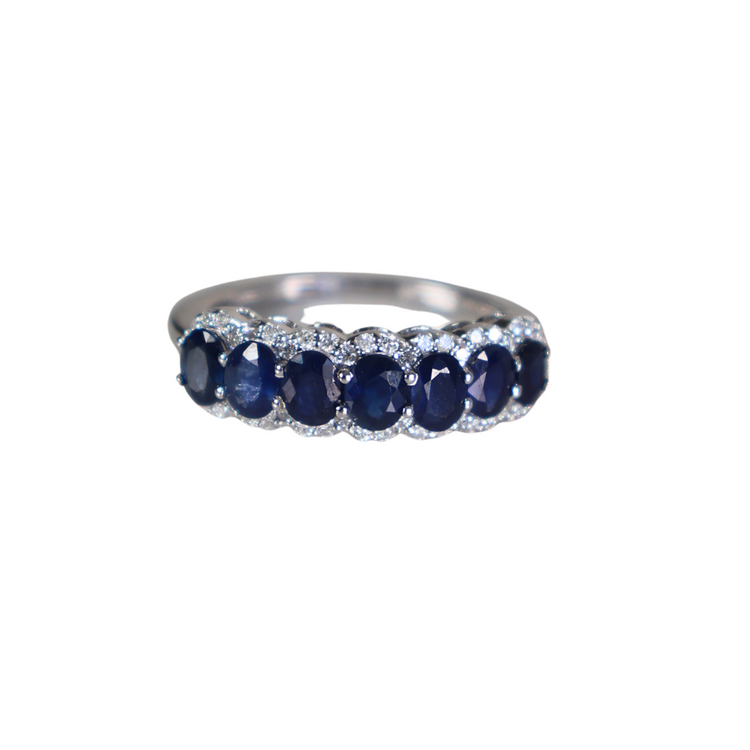 Toi et Moi Pear &amp; Oval Sapphire Ring 