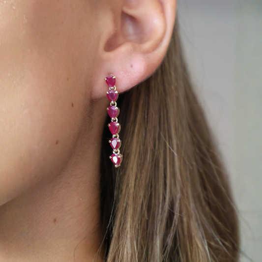 Emerald Halo Diamond Earrings