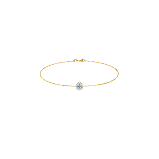 Pulsera Aguamarina Diamantes