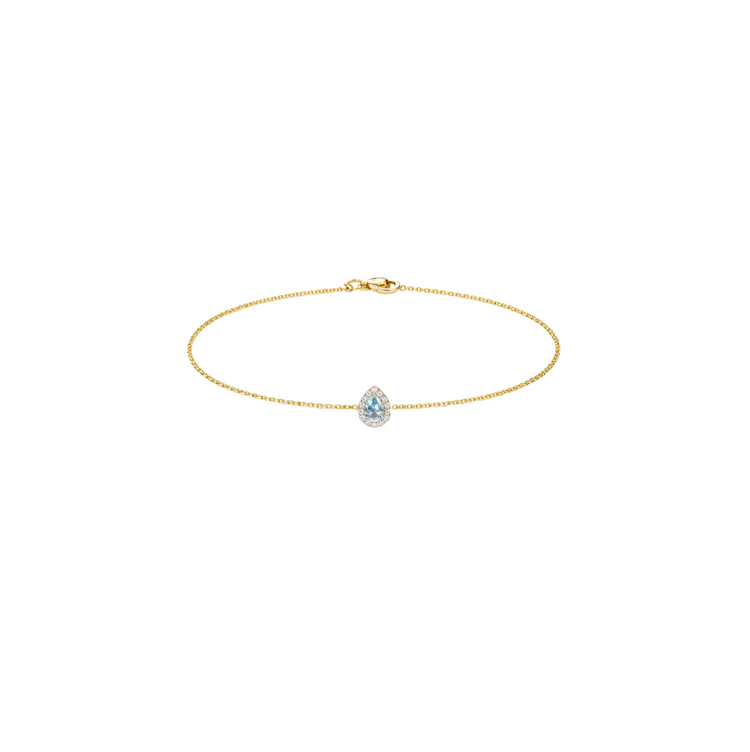 Pulsera Aguamarina Diamantes
