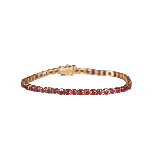 Diamond link bracelet