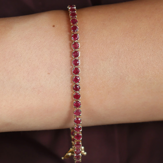 Diamond link bracelet