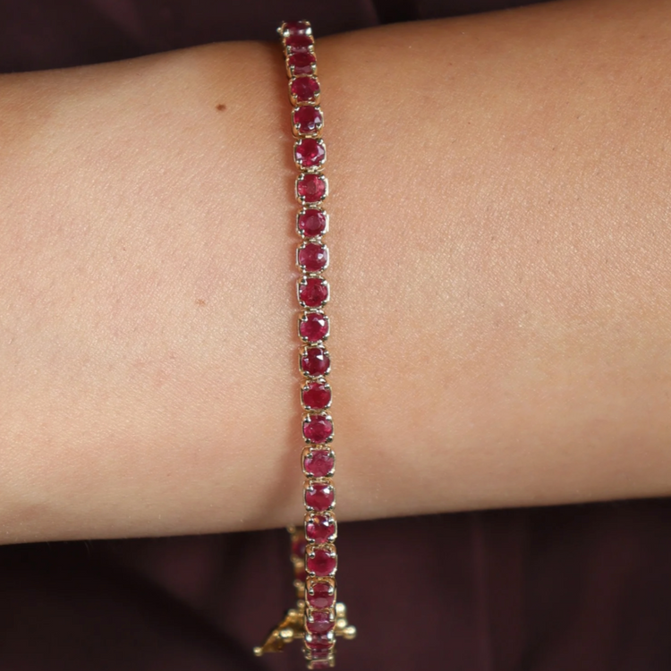 Tennis Bracelet Rubies