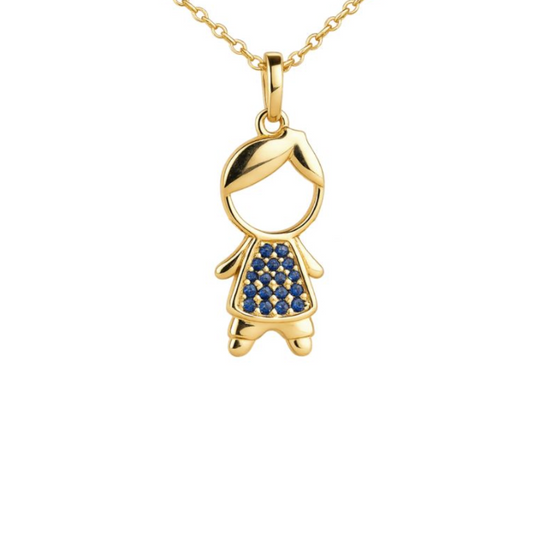 Collar con dije de niño