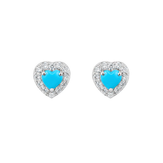 Emerald Halo Diamond Earrings