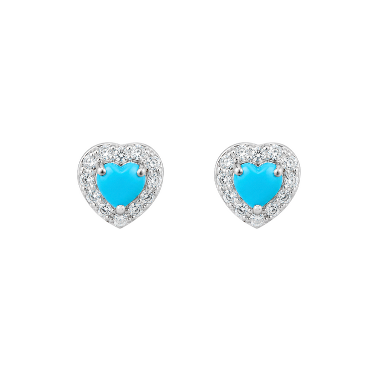 Emerald Halo Diamond Earrings