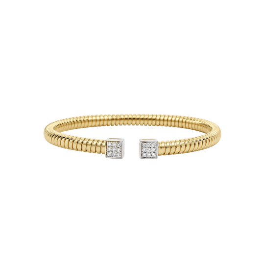 Pulsera con diamantes en oro 18k