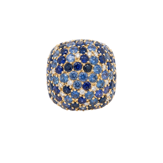 Anillo con zafiros