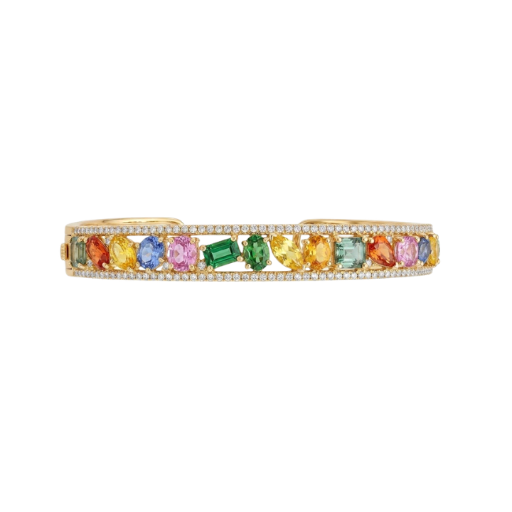 Pulsera con zafiros y diamantes