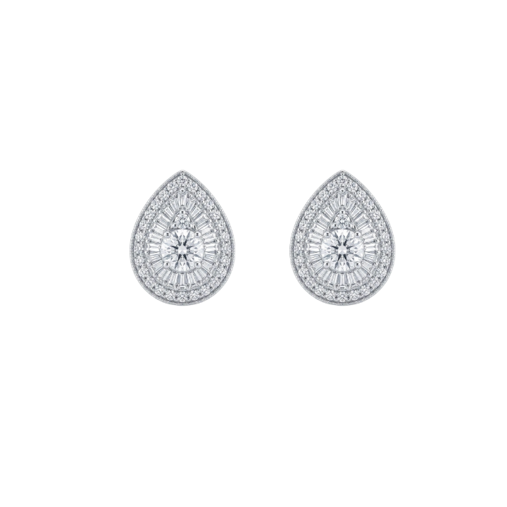 Aretes de diamantes