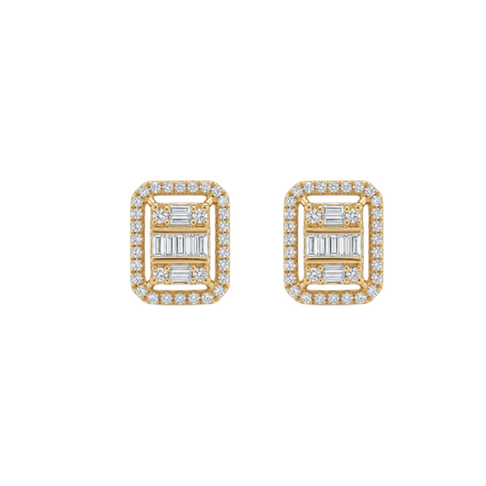 Aretes de diamantes