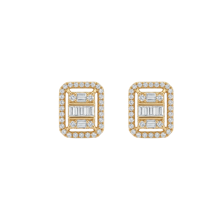 Aretes de diamantes