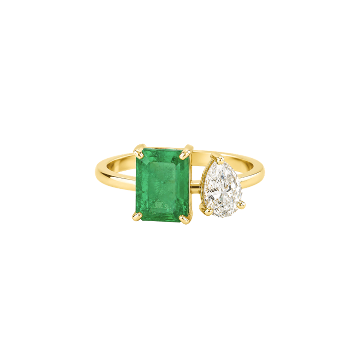 Anillo Esmeralda Diamante