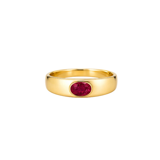 Anillo Rubí Oval