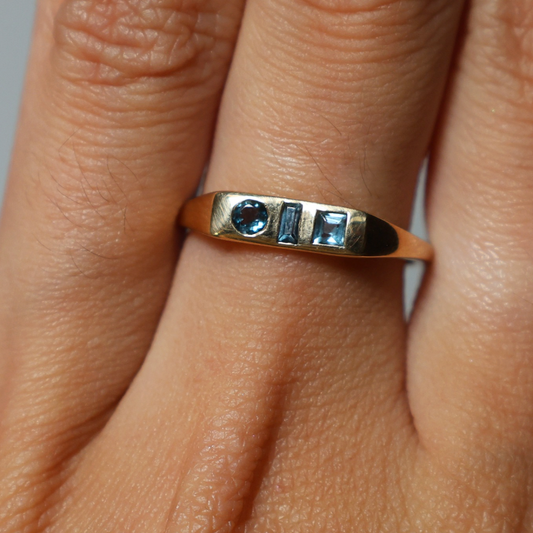 Anillo Zafiro Azul