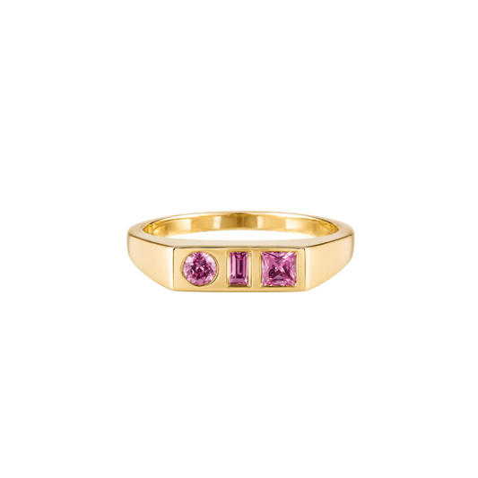Anillo Zafiro Rosa