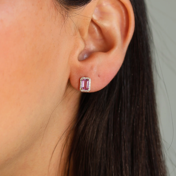 Aretes Zafiro Diamantes
