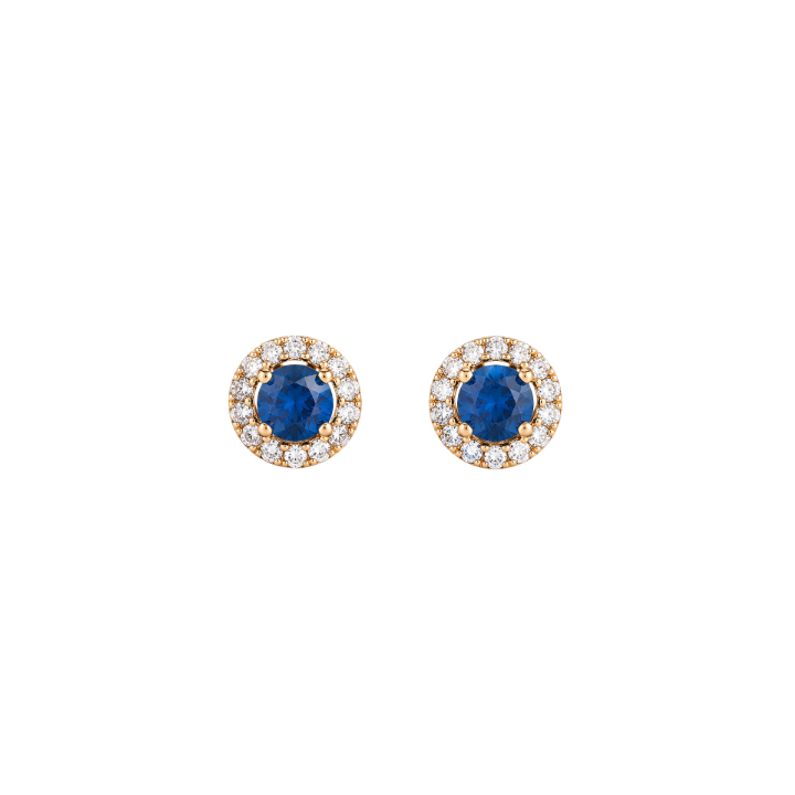 Aretes Zafiro Diamantes