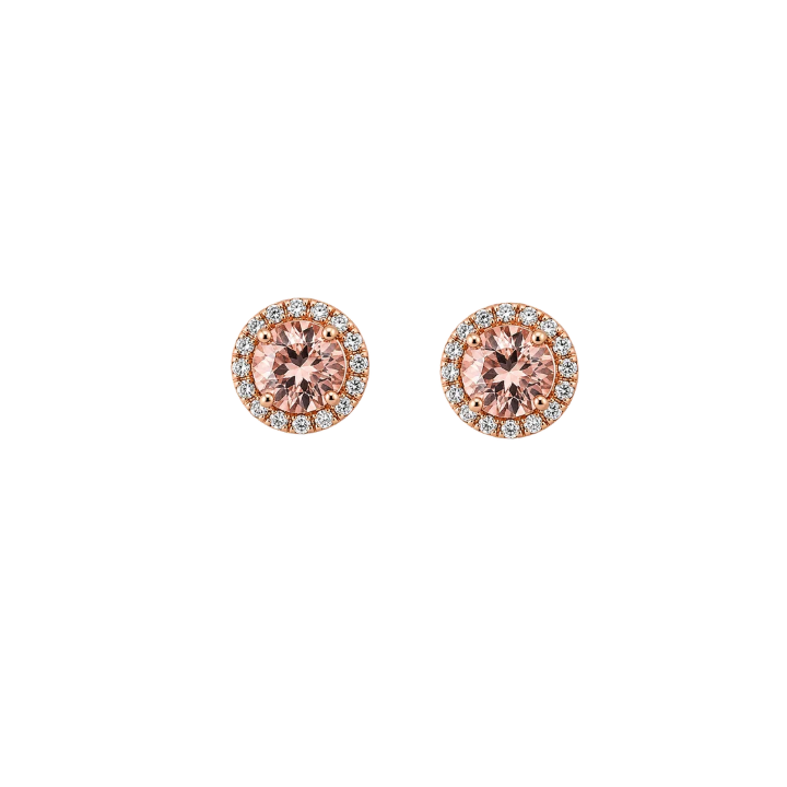 Aretes Morganita Diamantes