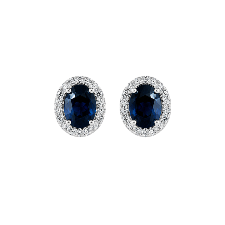 Aretes Zafiro Diamantes