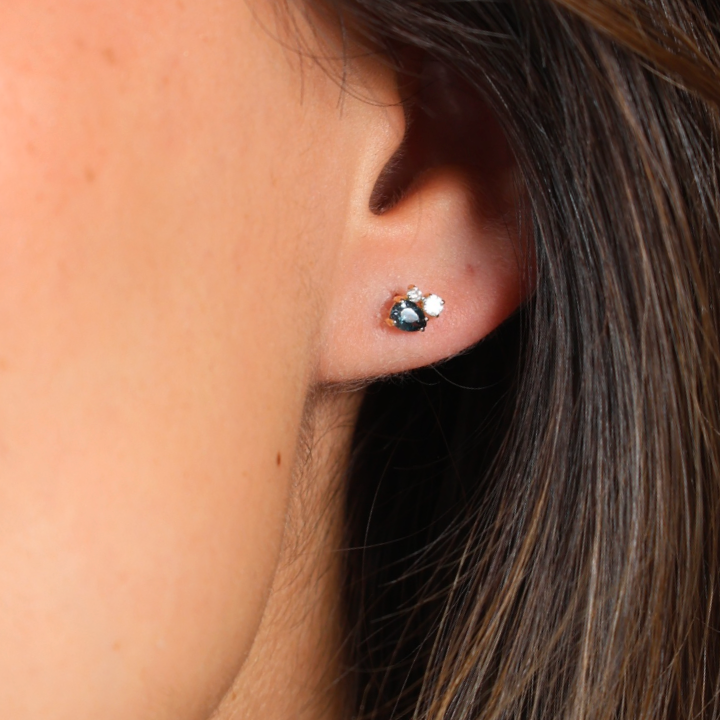 Emerald and Diamond Toi et Moi Earrings