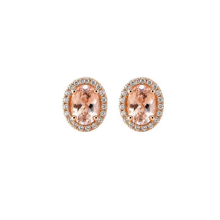 Aretes Morganitas Diamantes