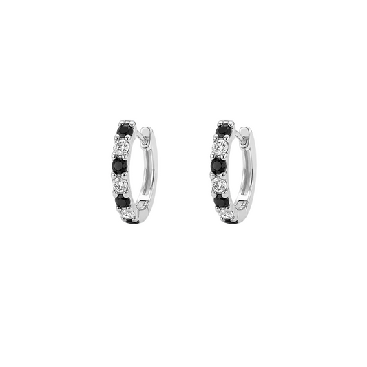 Emerald and Diamond Toi et Moi Earrings