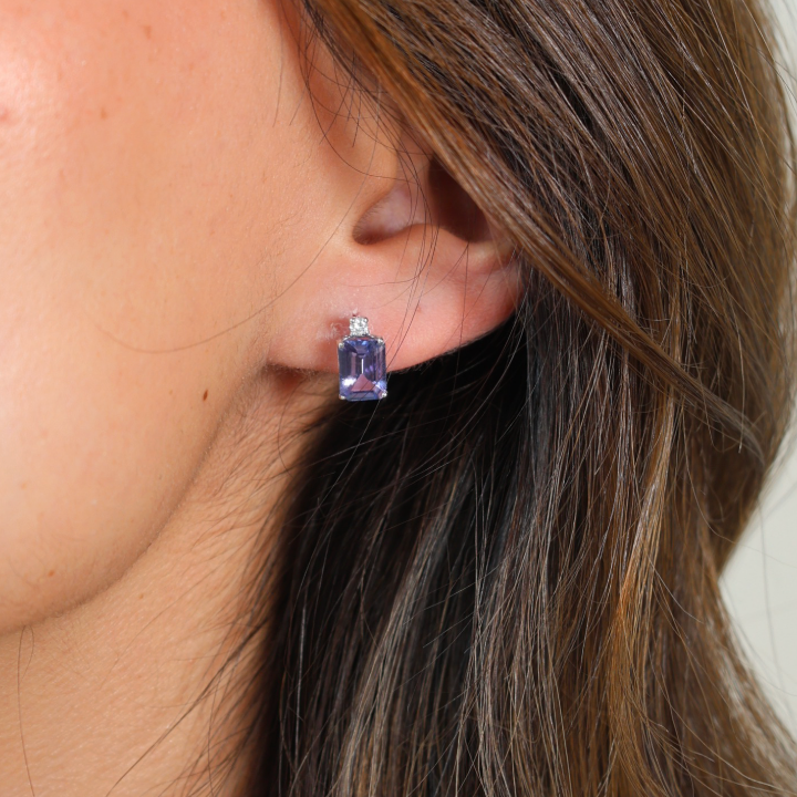 Emerald and Diamond Toi et Moi Earrings