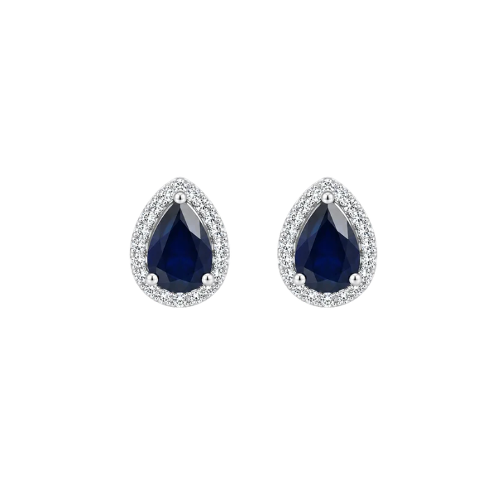 Aretes Zafiro Diamantes