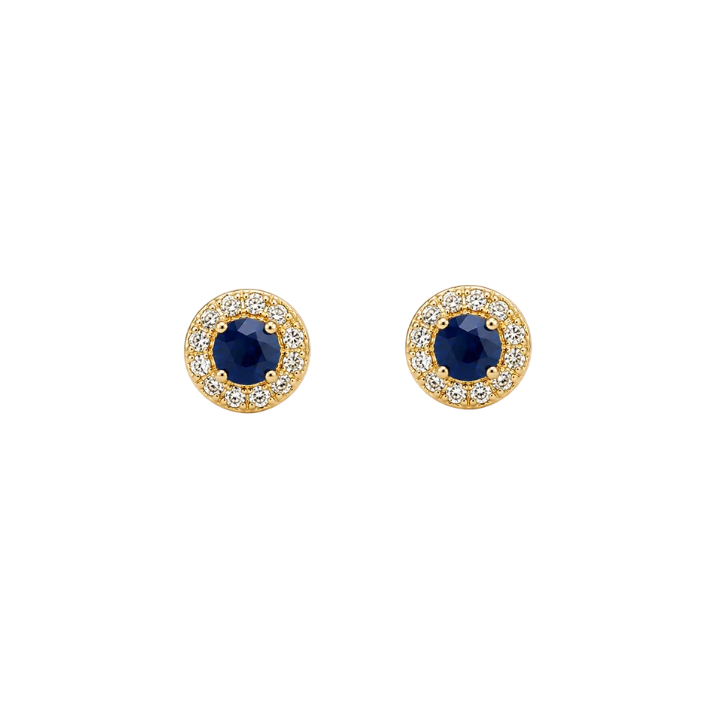 Aretes Zafiro Diamantes