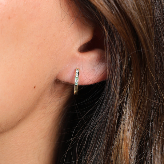 Emerald and Diamond Toi et Moi Earrings