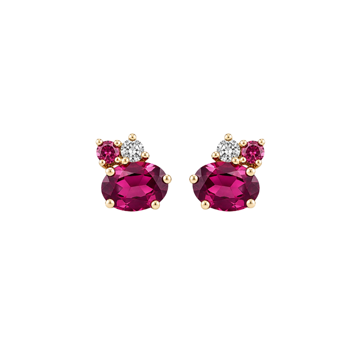 Aretes Topacios, Rodolitas y Diamantes