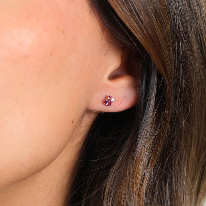 Aretes Topacios, Rodolitas y Diamantes