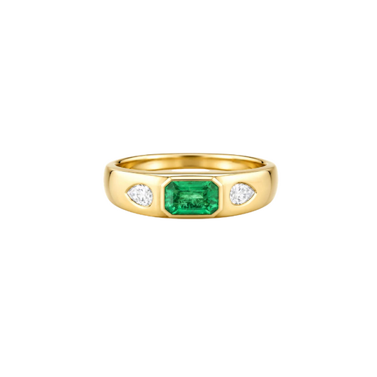 Anillo Esmeralda Diamantes