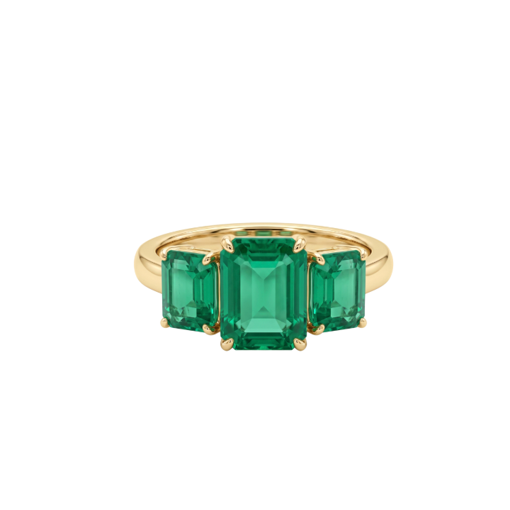 Anillo tres esmeraldas
