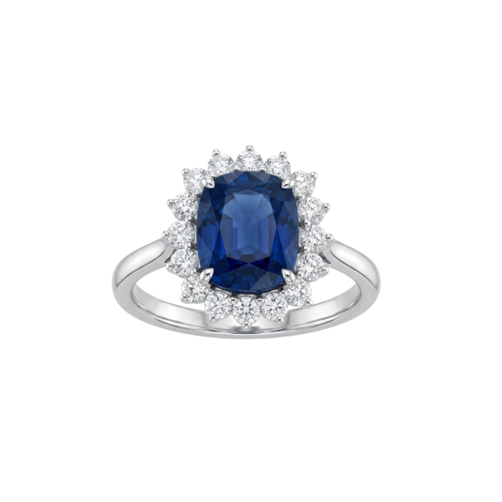 Anillo de Zafiro con diamantes