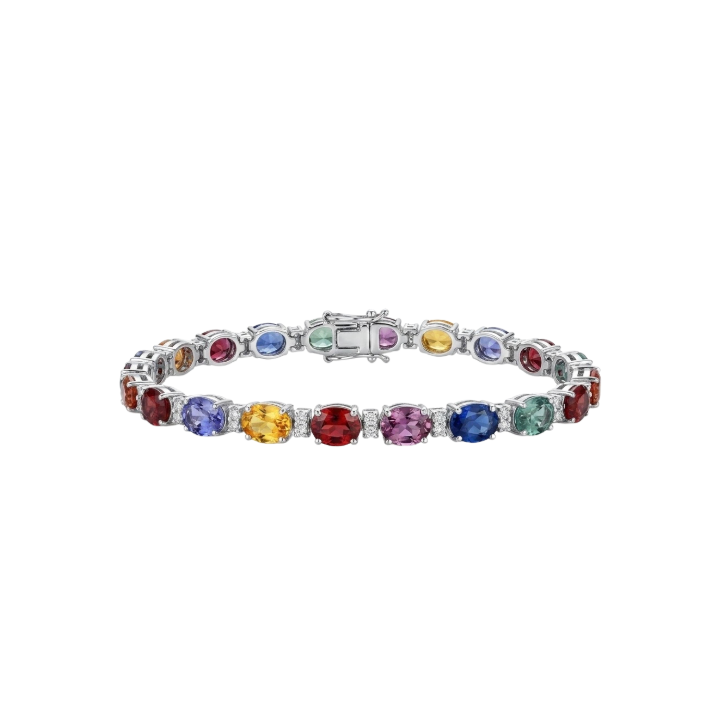 Pulsera de zafiros y diamantes