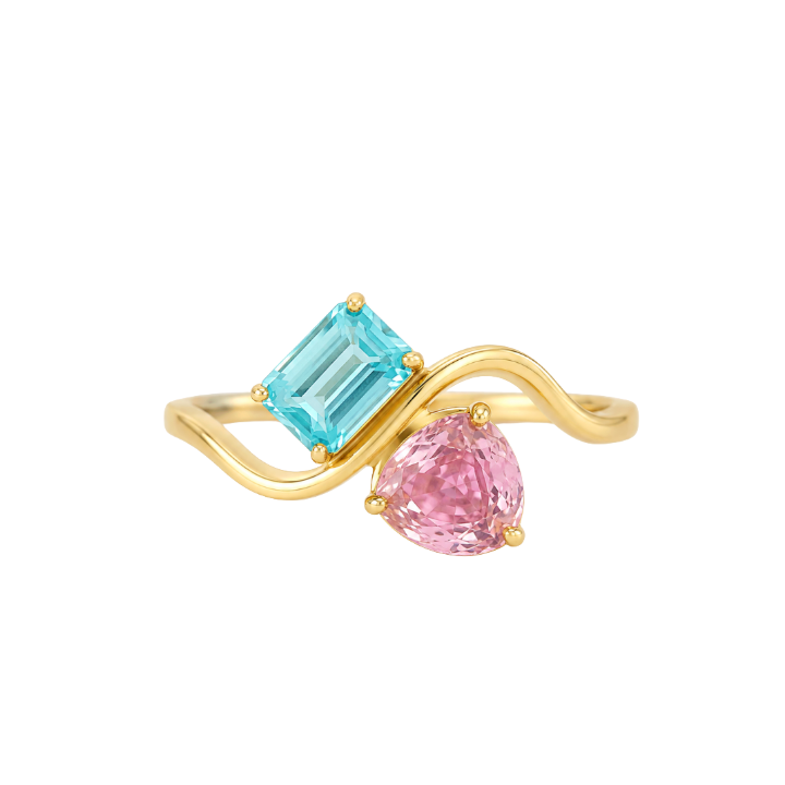 Anillo Esmeralda y Turmalina