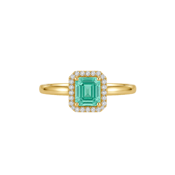 Anillo Esmeralda y Diamantes