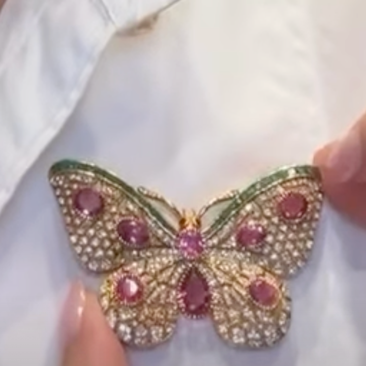 Broche de mariposa
