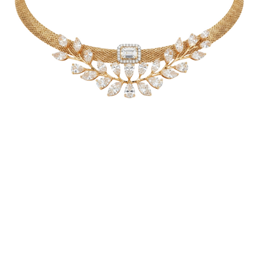 Collar con diamantes
