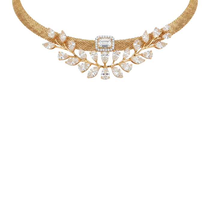 Collar con diamantes