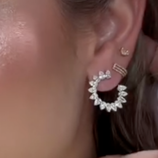 Aretes de diamantes