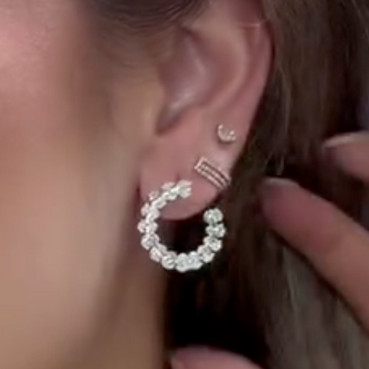 Aretes de diamantes