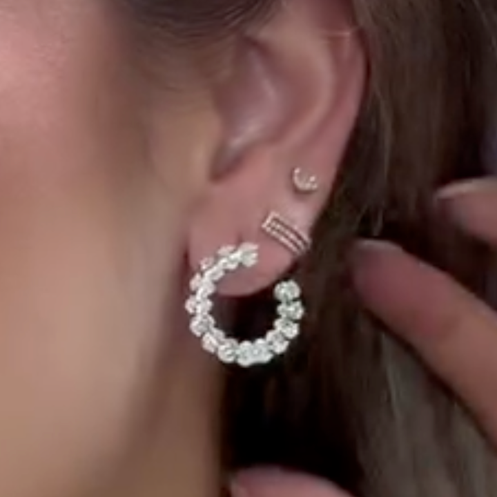 Aretes de diamantes