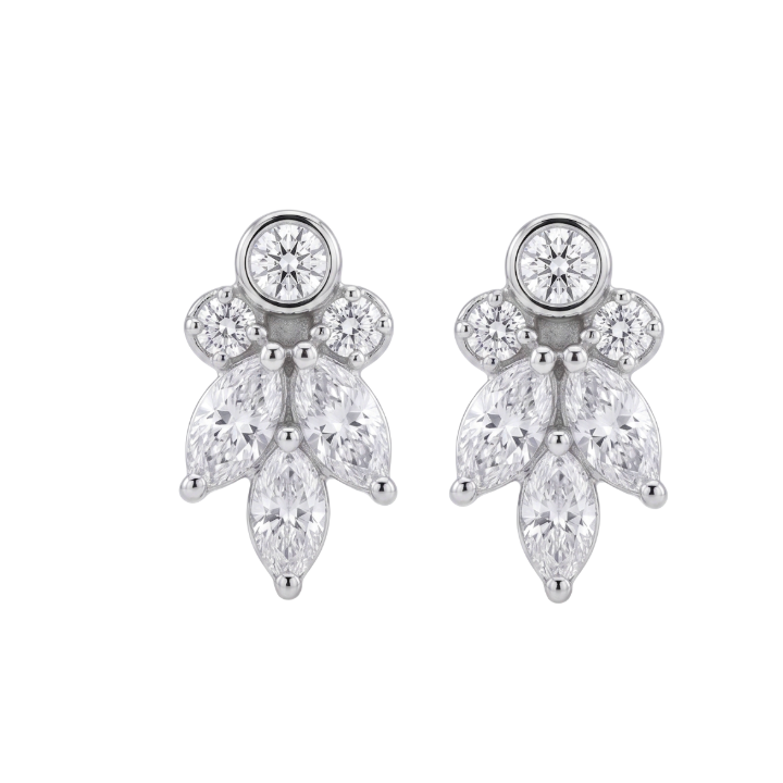Aretes de diamantes