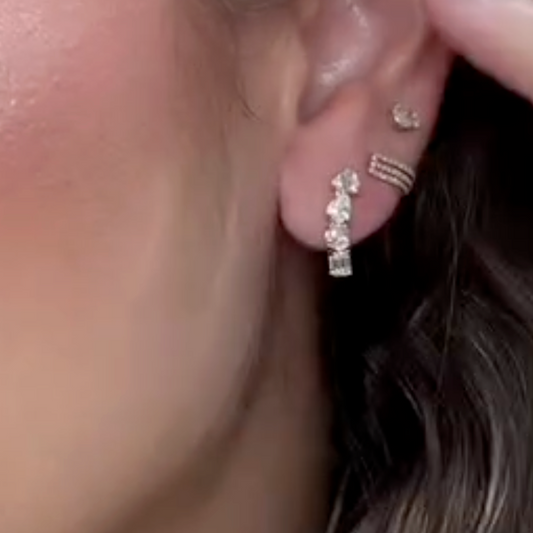 Aretes fancy shapes de diamantes