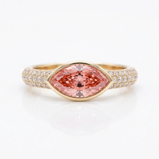 Anillo Fancy Pink Pavé