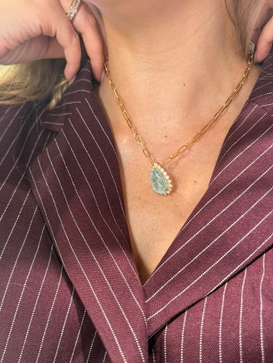 Collar Paraiba Diamantes